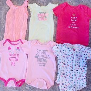 Gently used 18 month girls body suits.